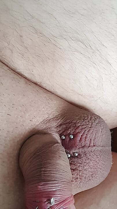 Watch me pierre my cock