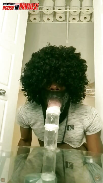Ass To Mouth Skinny Black Boy with Big Surprise, Takes Huge Dildo in his Ass Part 1 - Starring DJ Buttpussy