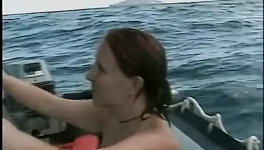 Horny Redhead Babe Fingers Pussy on Wild Beach