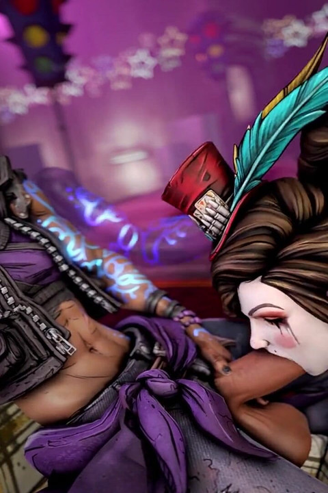 两个清扫荡妇舔舐一个大奶子变性大黑屌, 疯狂的 Moxxi 深喉 amara 的鸡巴