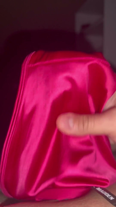 Red silky panties | Clip 1