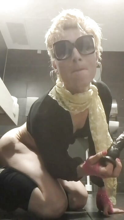 Sissy Femboy Jes public Bathroom Whore