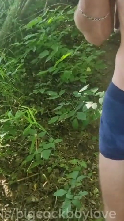 A helping hand for a student with a big dick in public everyone can see it, lots of cum! | Clip 1