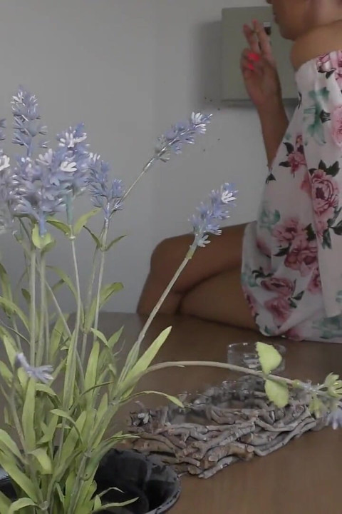 Hot fuck in the kitchen