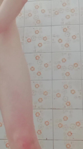 Unforgettable moment from "Playing With My Hard Cock In Bathroom - Condom Masturbation"