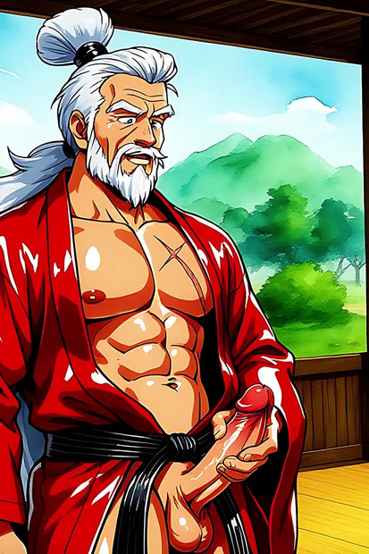 Anime e manga hanno ispirato il set d'arte di un uomo erotico