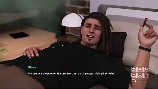 Langkah Debauchery 44 Riley Pergi dan Merokok Dengan Blaze