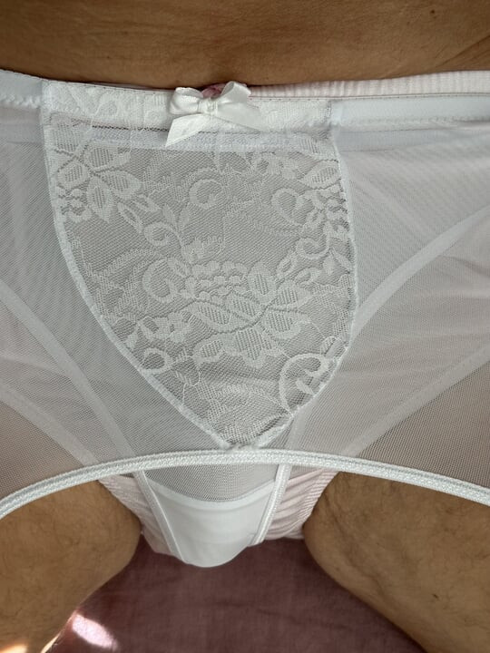 White lingerie play