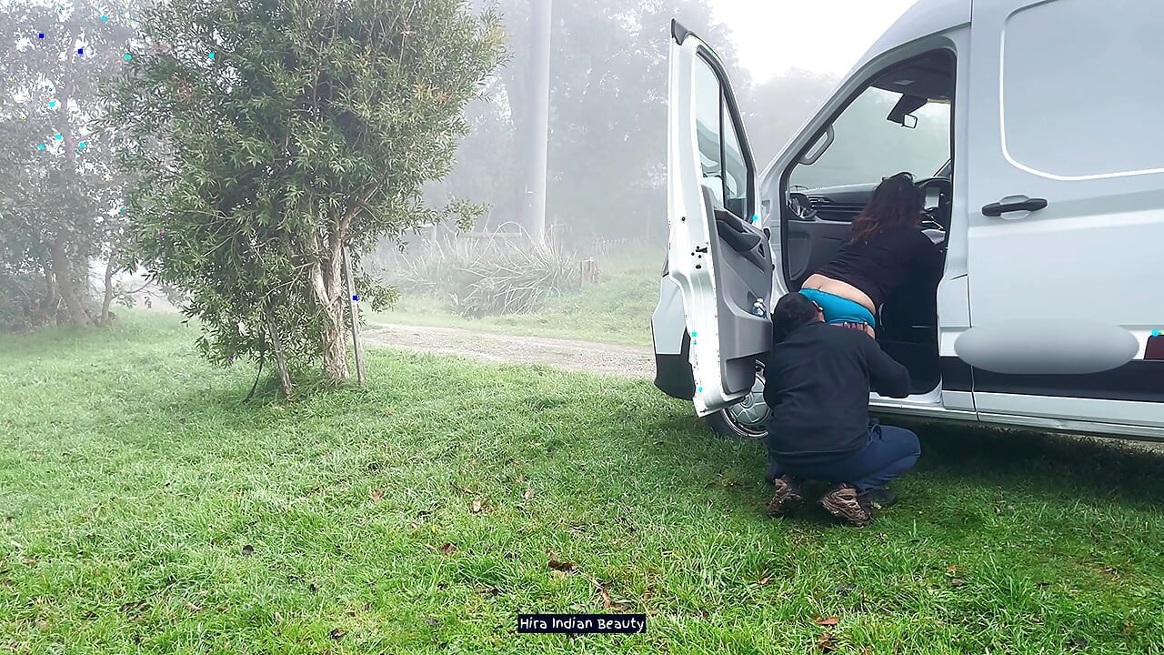 Lost on a Solo Trip: Risky Roadside Standing Anal Sex, Stranger Truck Driver Outdoor Fucking Me