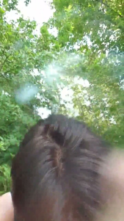 Naked riding a bike and splashing in the forest | Clip 1