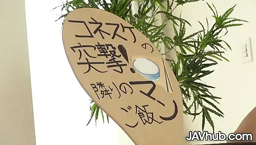 Horny Rei Kitajima Seduces Neighbor with Pantyhose Tease