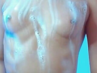 Teasing You with My Body Covered in Soap