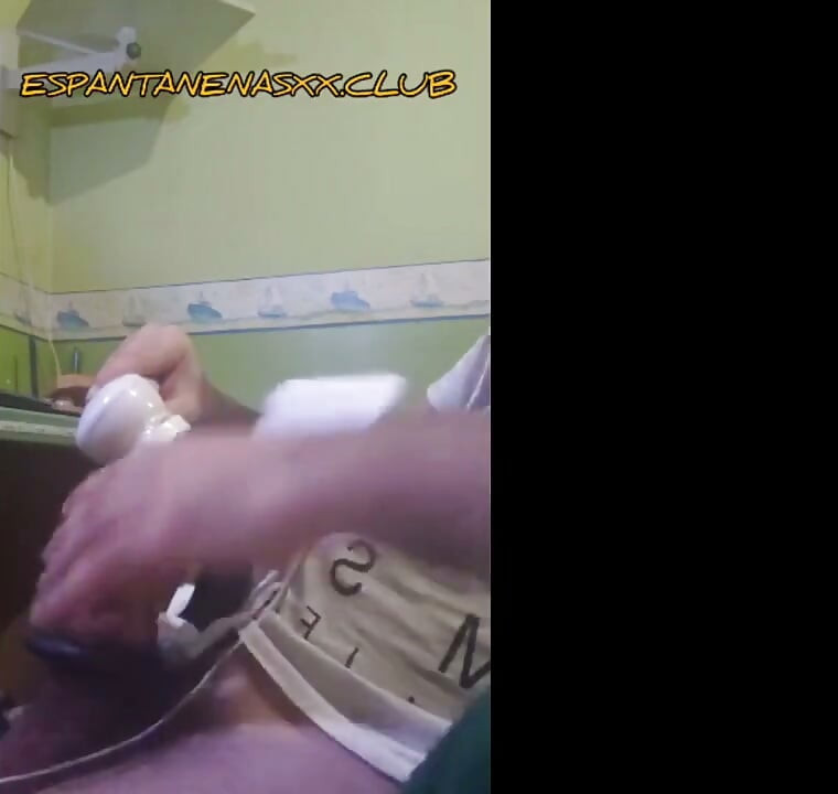 Masturbating My Cock with Two Toys