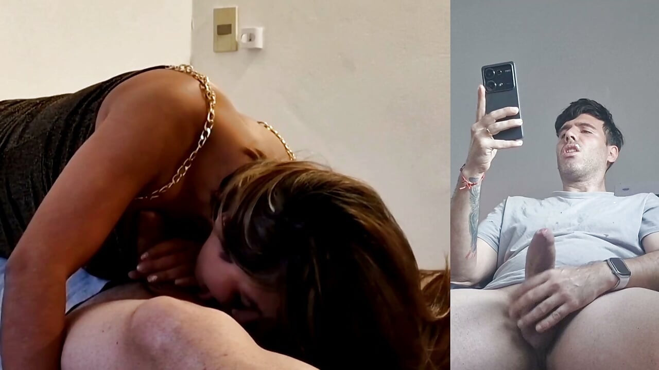 My Boyfriend Sees How I Suck Another Cock