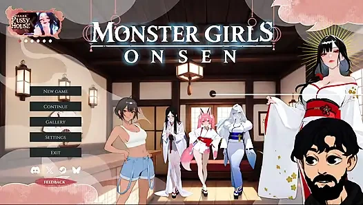 Monster Girls Onsen, Hentai Game We Like A Cold Horny Milf Part 3