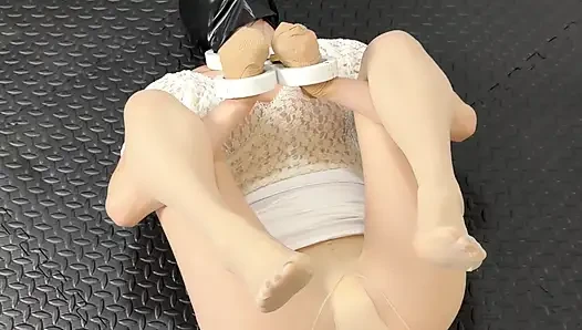 İç mekanda parçalanmış et nefes kontrolünü güçlendiriyor + yüze boşalma (bölüm 2)