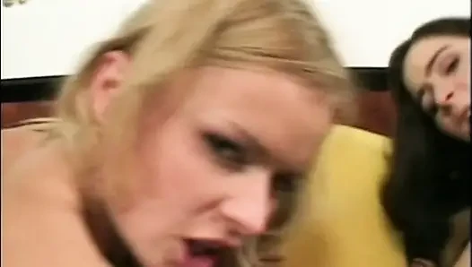 Amateur Orgy of Young Sluts Ass Fucked and Cummed in Mouth by Monster Black Cocks