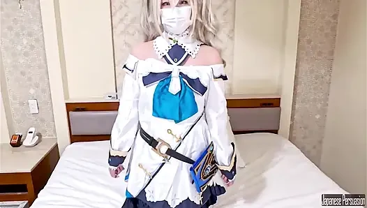 Sevimli cosplayer bunalmış - özel bakış açısı seansında yoğun ritim ve adanmışlık