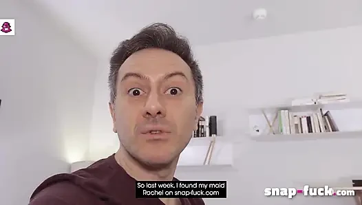 Kocası hizmetçisini ve erkek arkadaşını sikiyor (Fransız pornosu! SNAP-FUCK)