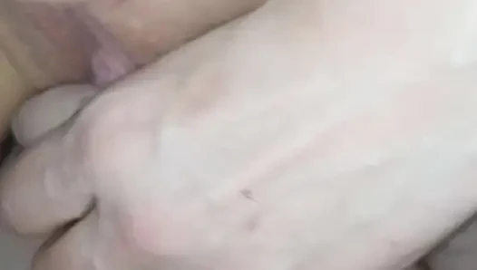 WIFE BEATS HER BIG CLIT WITH MY COCK