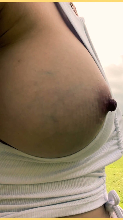 Wifey goes for a run in public but goes braless | Clip 1