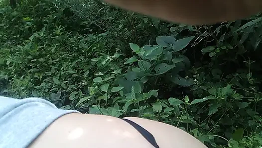 They fuck my ass in the forest
