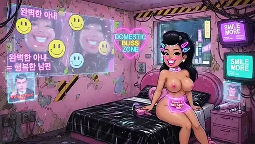 Komik çizgi film kız üstsüz, ai animasyon