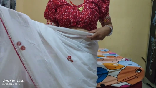 Bhabhi Ko Saree Baru Pahn Akar Choda