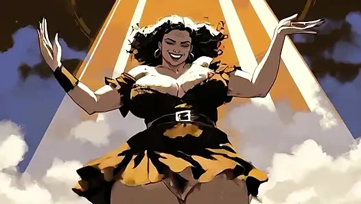 Ai Cartoon BBW Dancing Women Clips