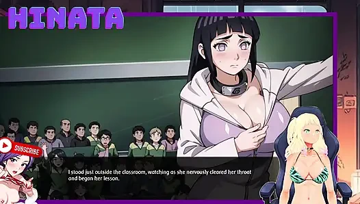 HINATA GURU akademi. Dia membuka ritsletingnya dan memperlihatkan payudaranya. Rahasia Shinobi 14