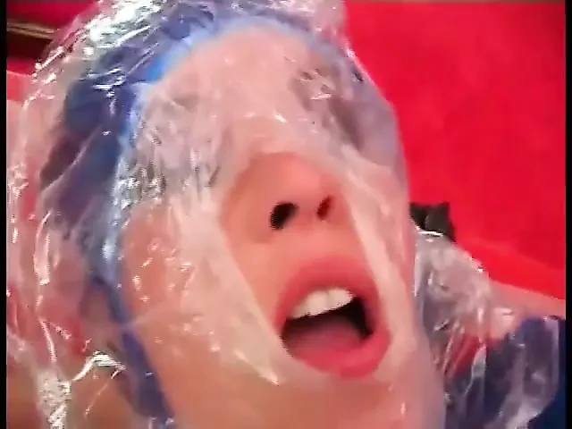 Two slutty slaves in latex sucks a hard big cock