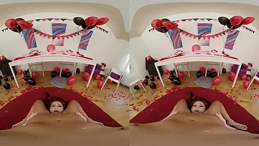 Lezbiyen sevgililer gününde gigi rouge ile yüze oturma