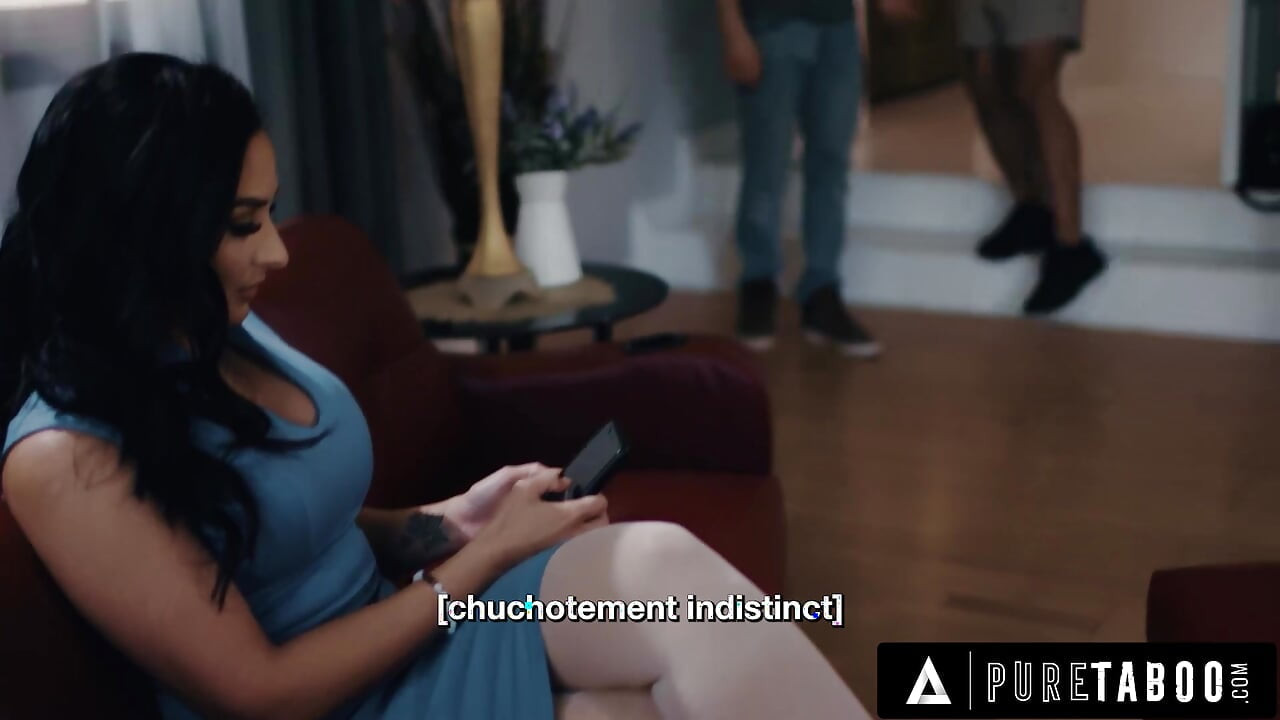 PURE TABOO Stepmom Sheena Ryder Surrenders To Stepson's DP Threesome Request - FRENCH SUBTITLES