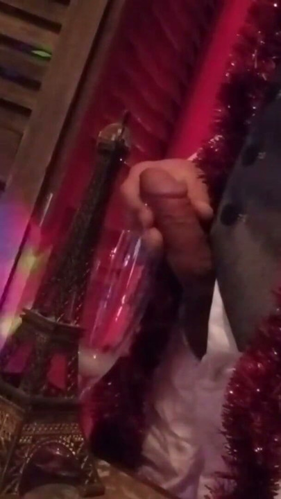 Happy New Year! The cute French-Asian twink Jon Arteen jerks off, ejaculates into a glass, and drinks his own semen. | Clip 2