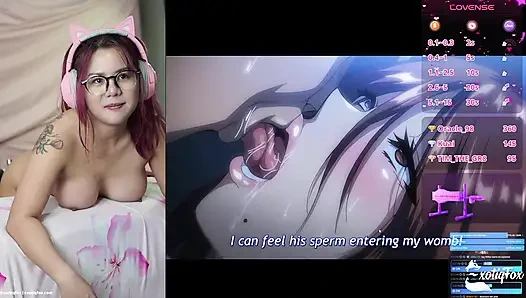 Aldatan karımı ve üvey kız kardeşim damızlık hentai'yi izlerken hayranlarım tarafından sikiliyorum