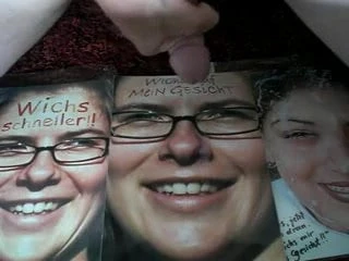 Cum on pic, auf Bild gewichst EX