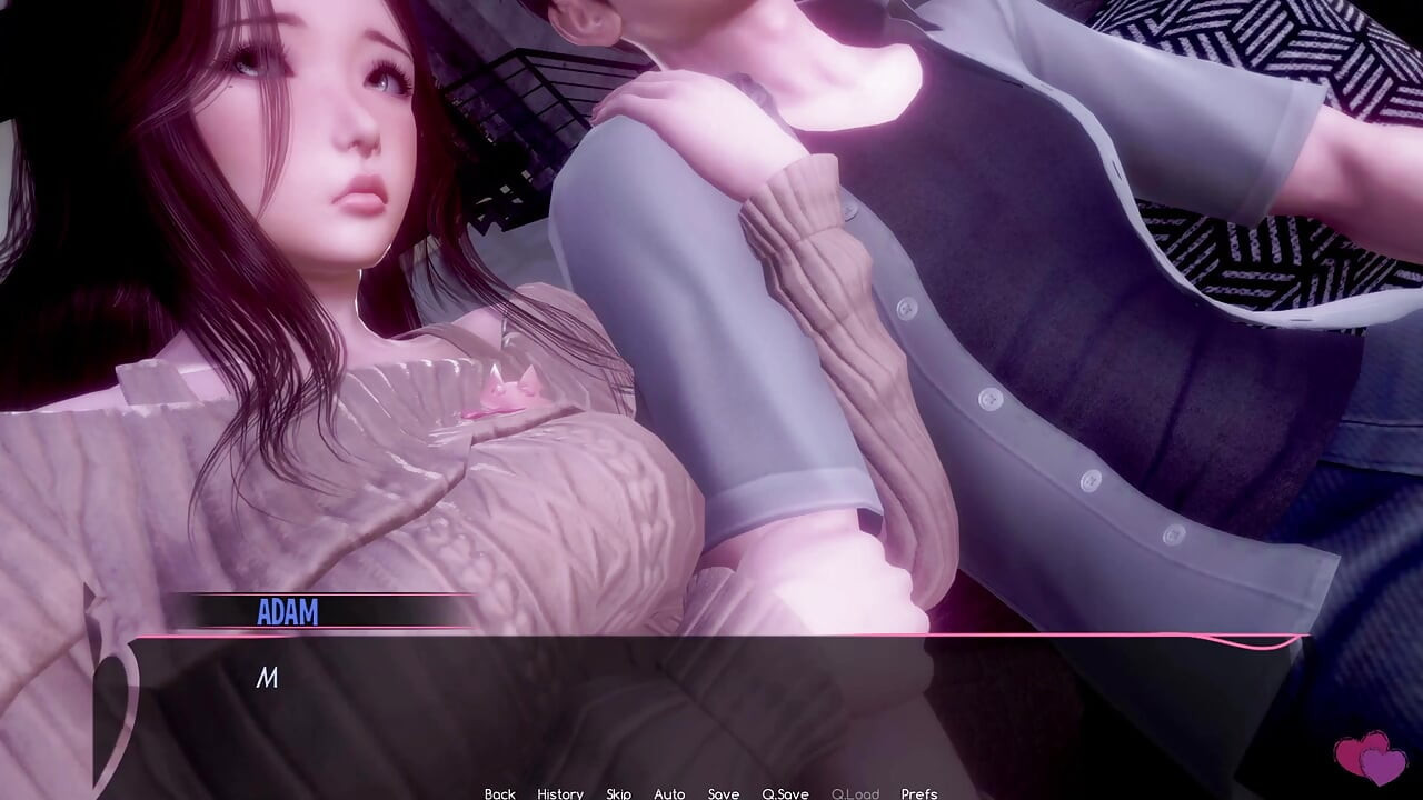 Murmullo 31 - juego de verdad o desafío - Yui desafía a Adam a sentir su polla dura