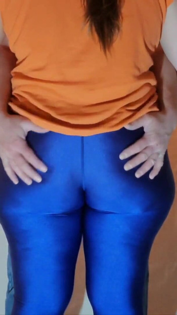 Spectacular moment from "Not much better than a huge ass in shiny spandex Leggings"
