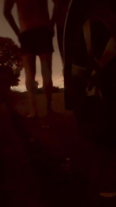 Lots of cars pass by me when I’m naked beside a busy road , anyone of them could have seen me | Clip 1