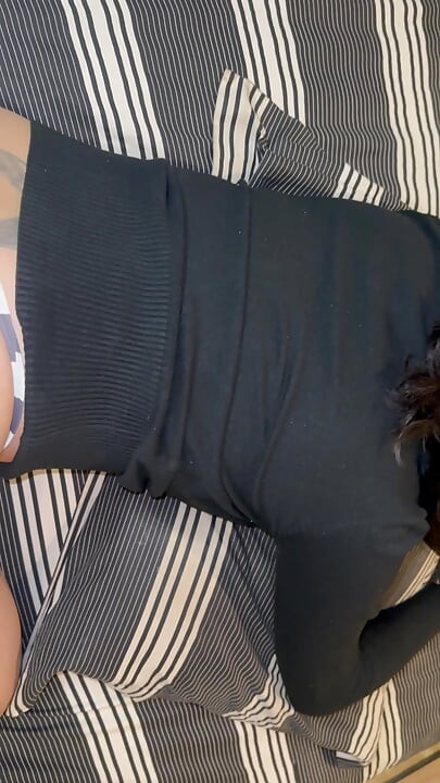 My beautiful neighbor seduces me with her huge ass