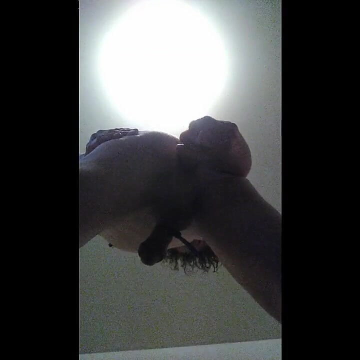 POV Fuckable Transgirl Freestanding Huge Cumload and Verbal