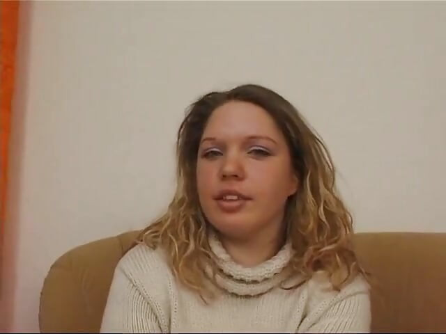 Nice chubby teen doing her first video