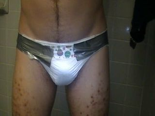 Pissing in diaper