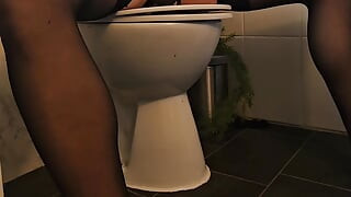 Sissy in Stockings Rides Her Dildo Pt2