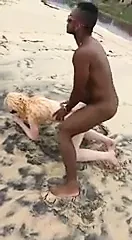 threesome on the beach