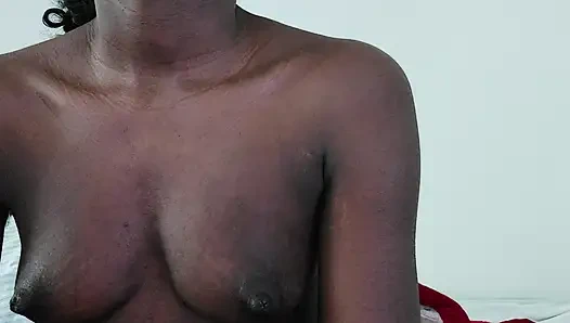 Teen plays with boobs