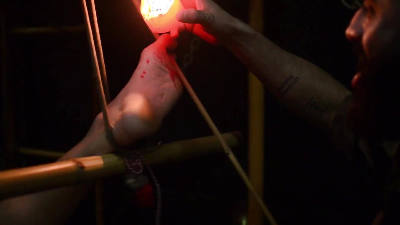 Bearded Master Enslaves Boy and Puts Him Through Extreme BDSM in a Dungeon. CBT, Spanking, Humiliation, Wax, and Piss.
