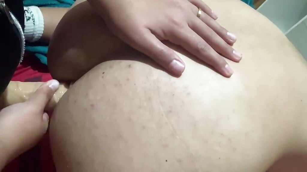 Inversion Eating her husband's ass mercilessly punching deep