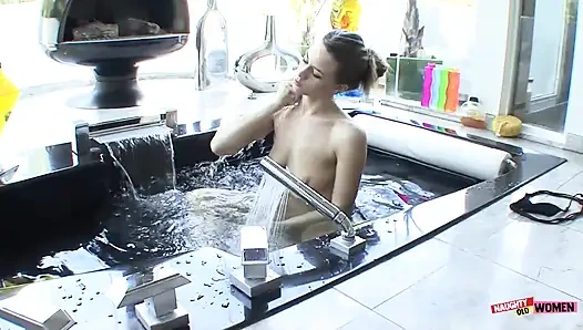 Two tender girls kiss, touch, and fuck each other in an amazing lesbian sex scene