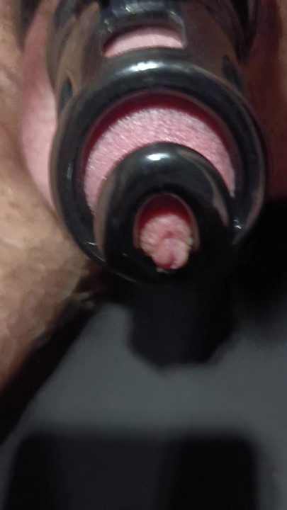 Cwel plays with cock in the cage